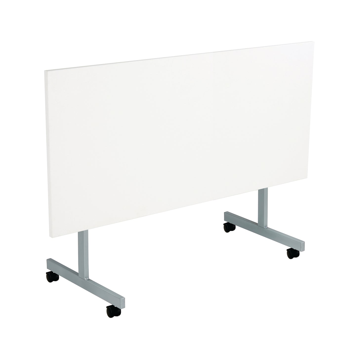 Jemini Rectangular Tilting Table 1600x800x730mm White/Silver KF846086