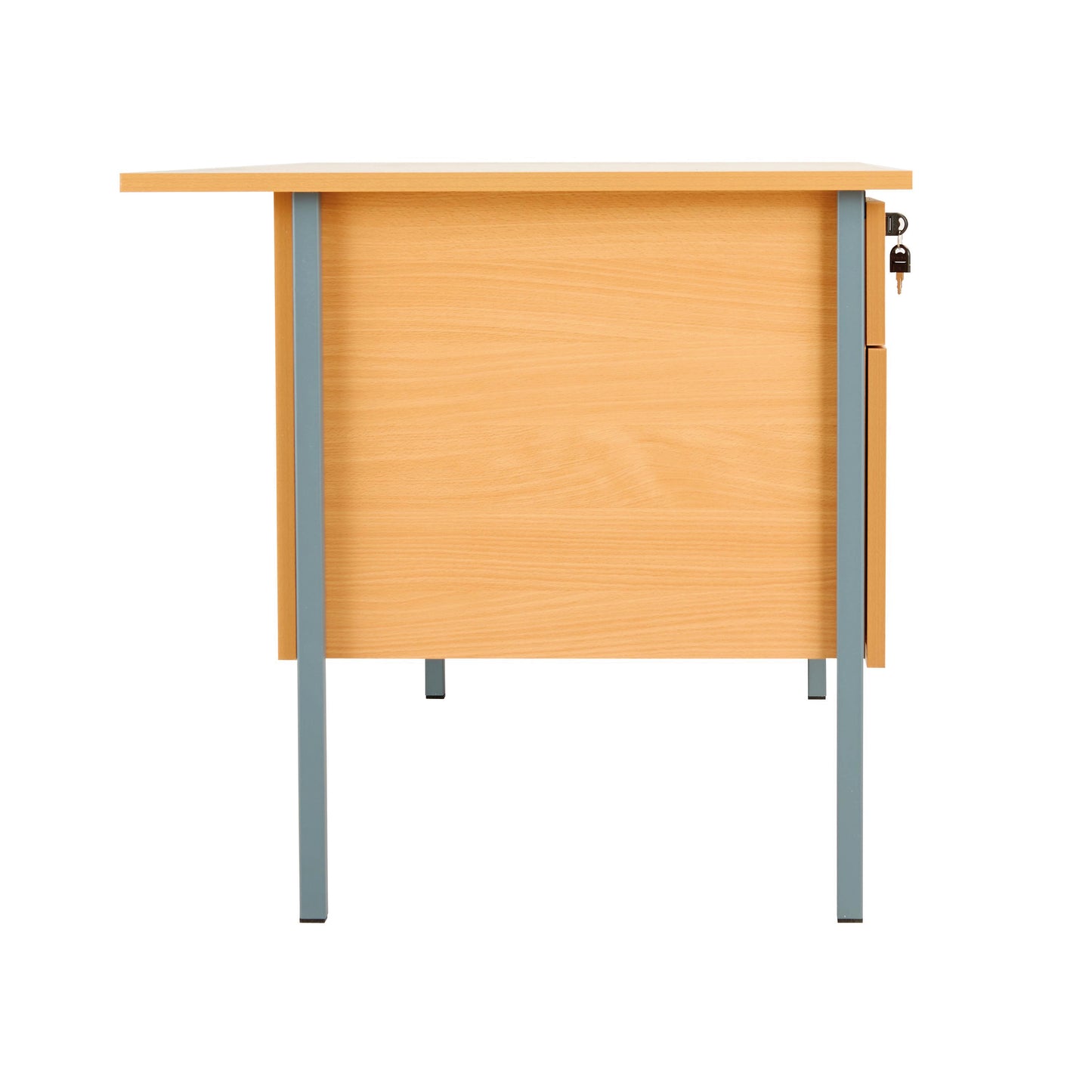 Serrion 4 Leg Double Pedestal Desk 1500x750x725mm Ellmau Beech KF882395