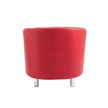 Jemini Tub Polyurethane Armchair Red KF882441