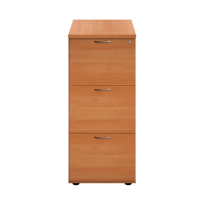 Jemini 3 Drawer Filing Cabinet 464x600x1030mm Beech Version 2 KF90457