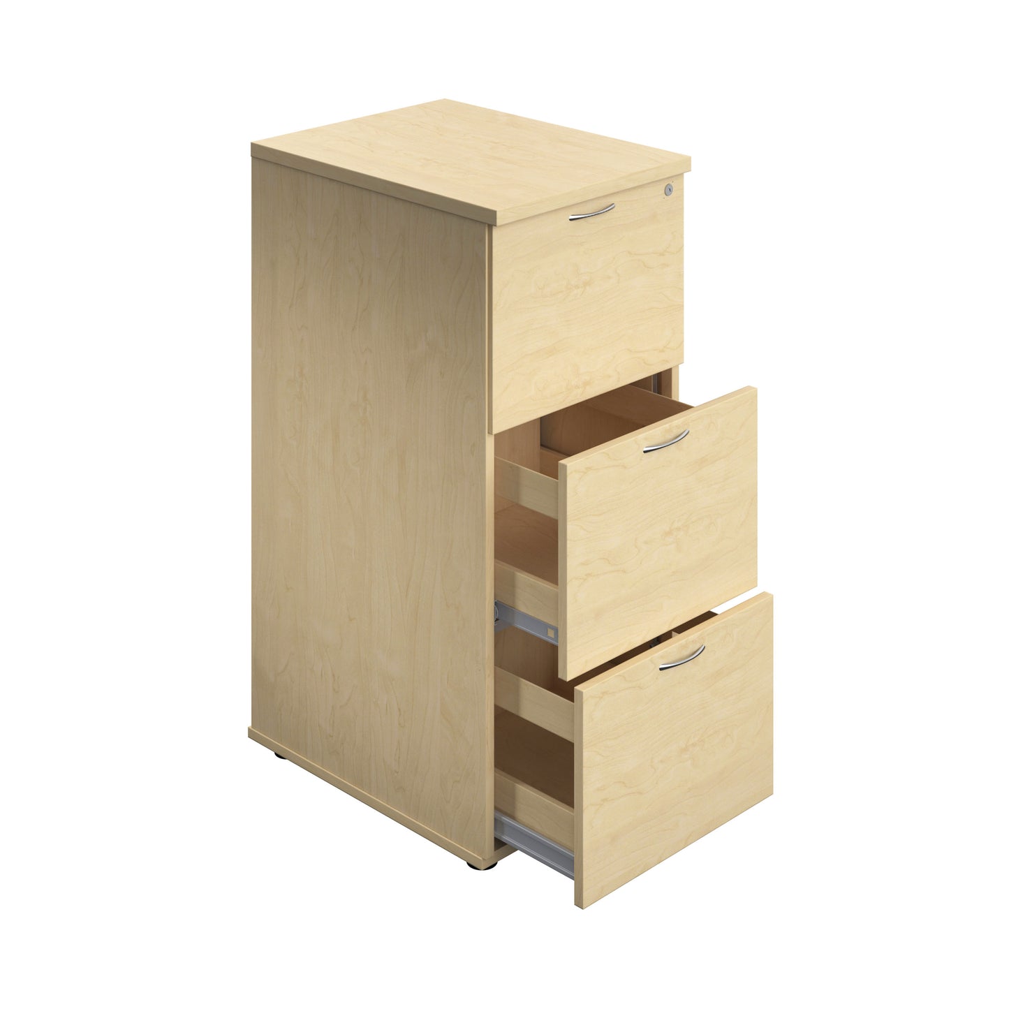 Jemini 3 Drawer Filing Cabinet 464x600x1030mm Maple KF90462