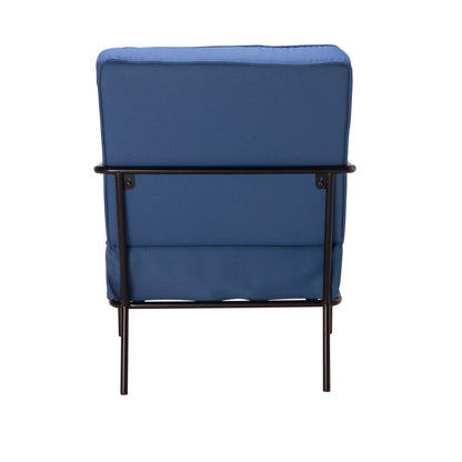 Jemini Wire Frame Reception Armchair 620x880x830mm Navy KF90478