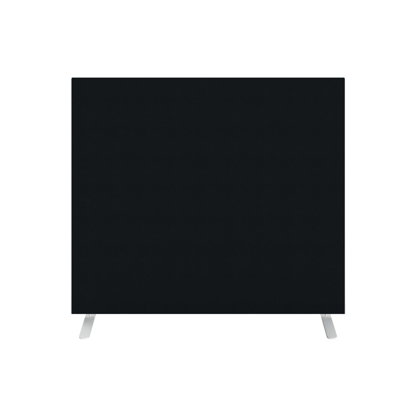 Jemini Floor Standing Screen 1400x25x1200mm Black FST1412SBK