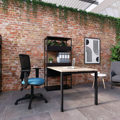Arista Medway High Back Task Chair 640x640x1010-1175mm Mesh Back Black KF90545