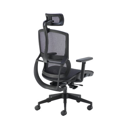 Arista Lena High Back Executive Chair 700x700x1120-1250mm Mesh Back Black KF90764