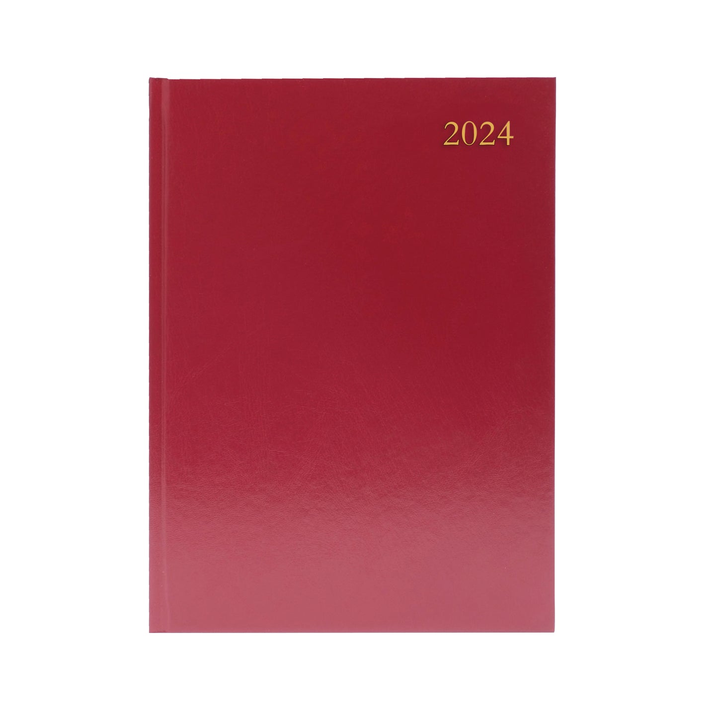 Desk Diary Day Per Page A4 Appointment Burgundy 2024 KFA41ABG24