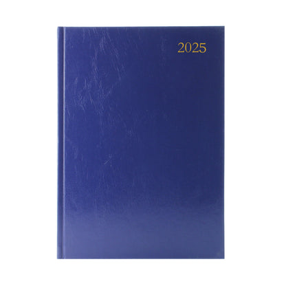 Desk Diary Day Per Page A4 Blue 2025 KFA41BU25