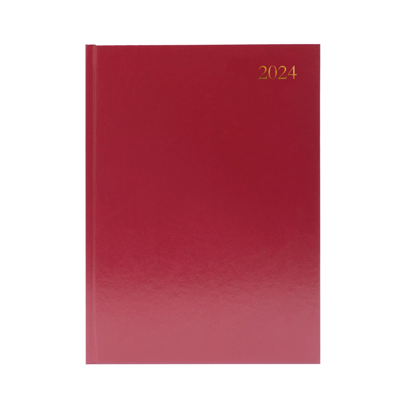 Desk Diary 2 Days Per Page A4 Burgundy 2024 KFA42BG24