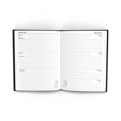 Desk Diary Week To View A5 Black 2025 KFA53BK25