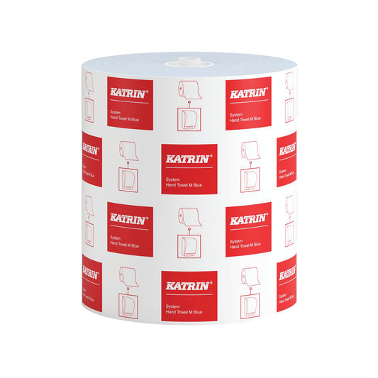 Katrin Basic System Towel M 1-Ply Blue (Pack of 6) 460218