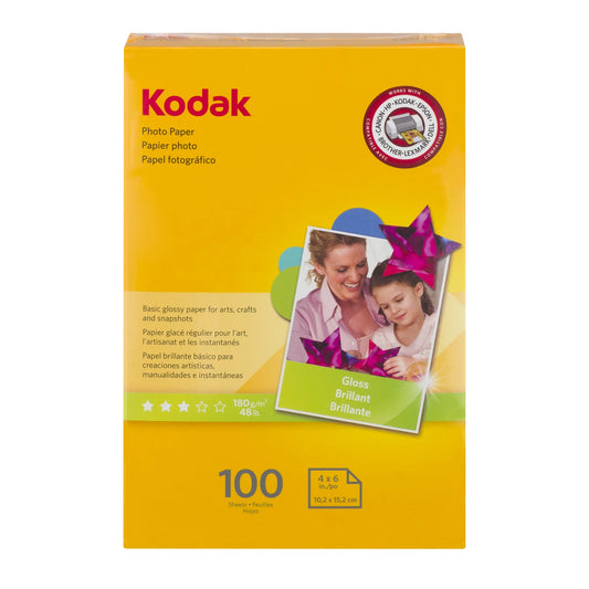 KODAK PHOTO GLOSS PAPER A6 (4x6) 180GSM (100 PACK), 5740-097