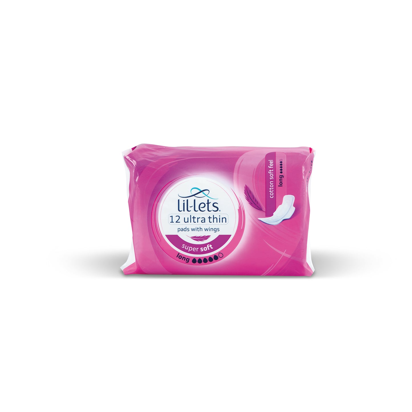 Lil-Lets Supersoft Sanitary Pads Long Ultra with Wings x12 (Pack of 24) 94LSPLO-CH