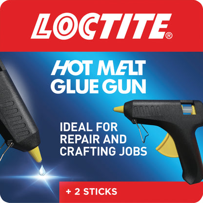 Loctite Hot Melt Glue Gun Plus 2 Refill Sticks 200mm x 11mm