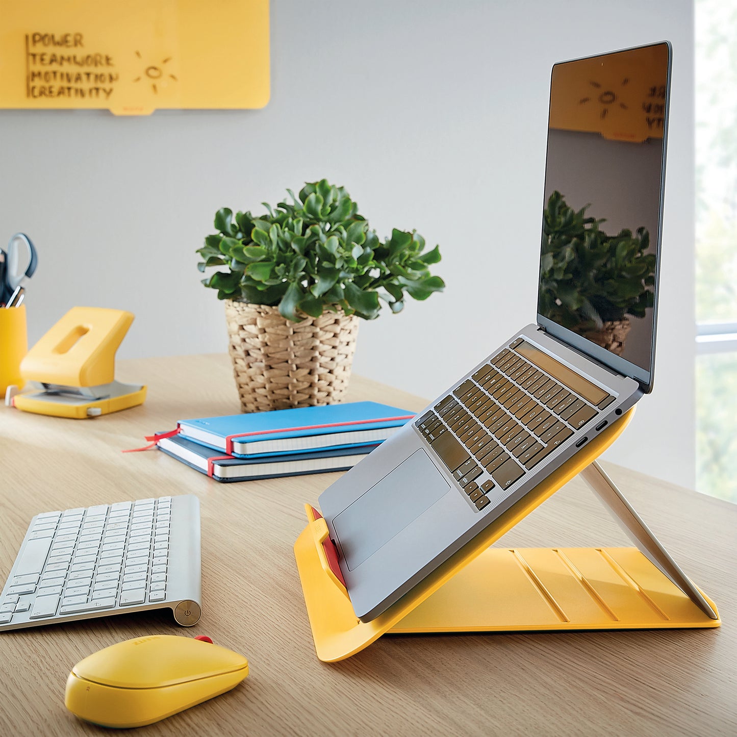 Leitz Ergo Cosy Adjustable Laptop Stand, 80% recycled plastic