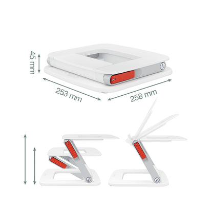 Leitz Ergo Adjustable Multi-Angle Laptop Stand, 63% recycled plastic