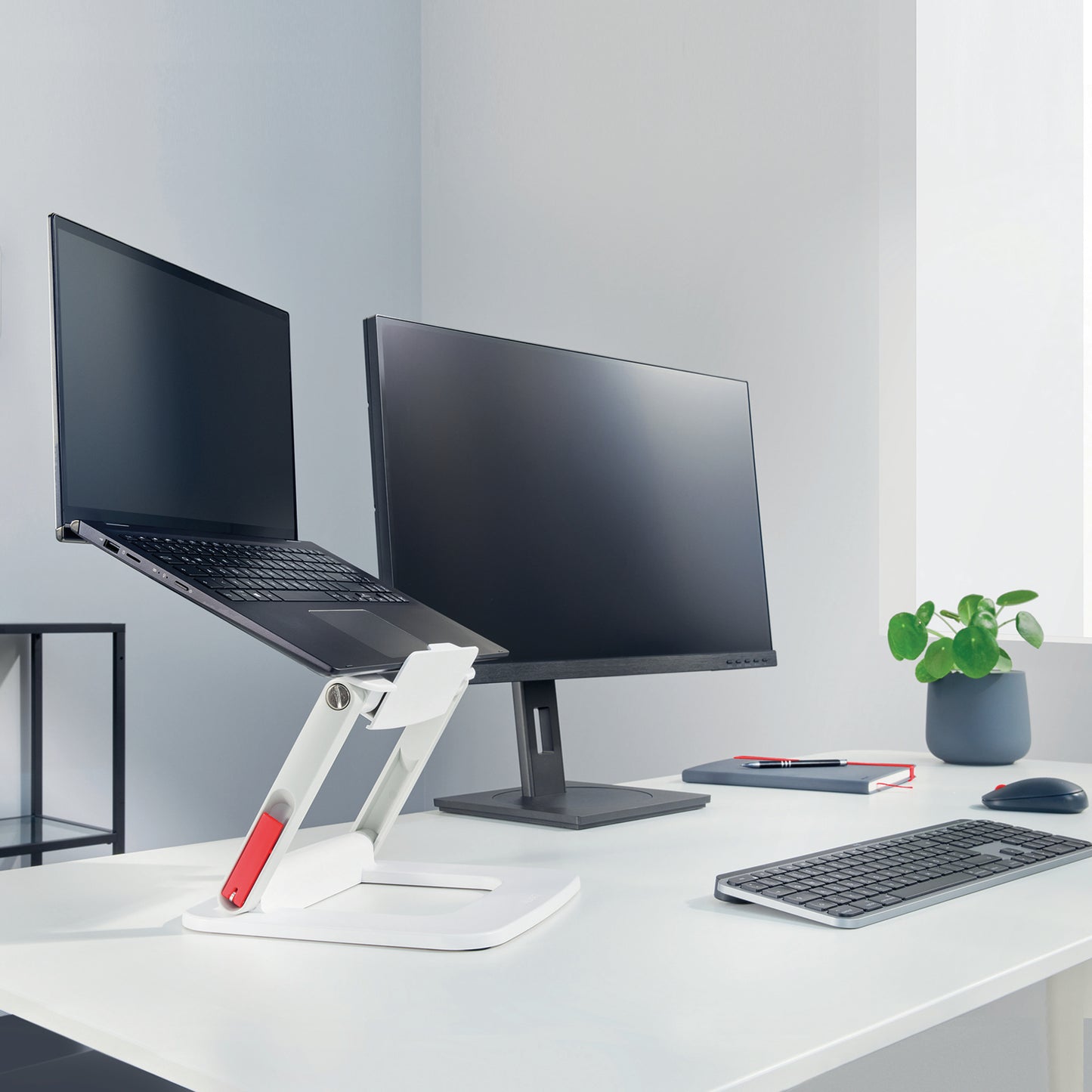 Leitz Ergo Adjustable Multi-Angle Laptop Stand, 63% recycled plastic