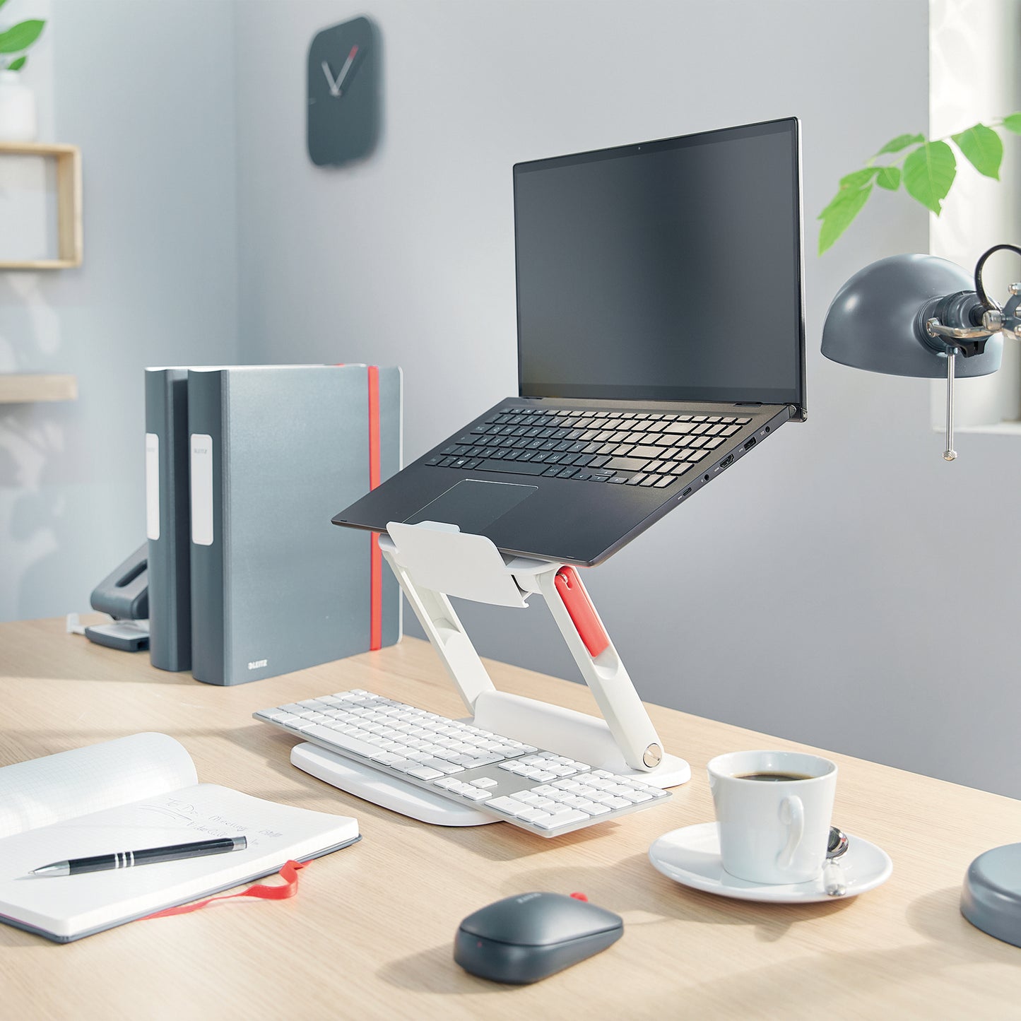 Leitz Ergo Adjustable Multi-Angle Laptop Stand, 63% recycled plastic