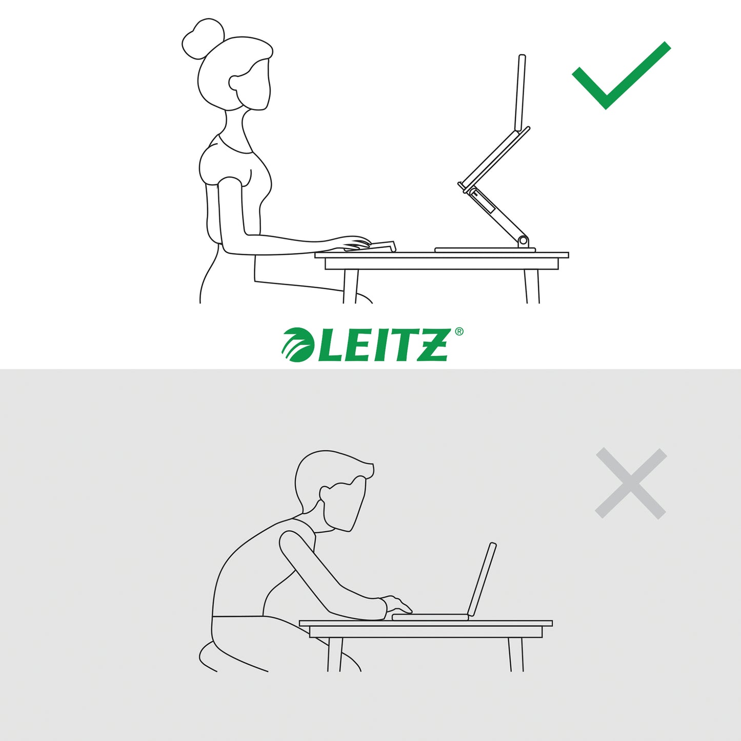 Leitz Ergo Adjustable Multi-Angle Laptop Stand, 63% recycled plastic