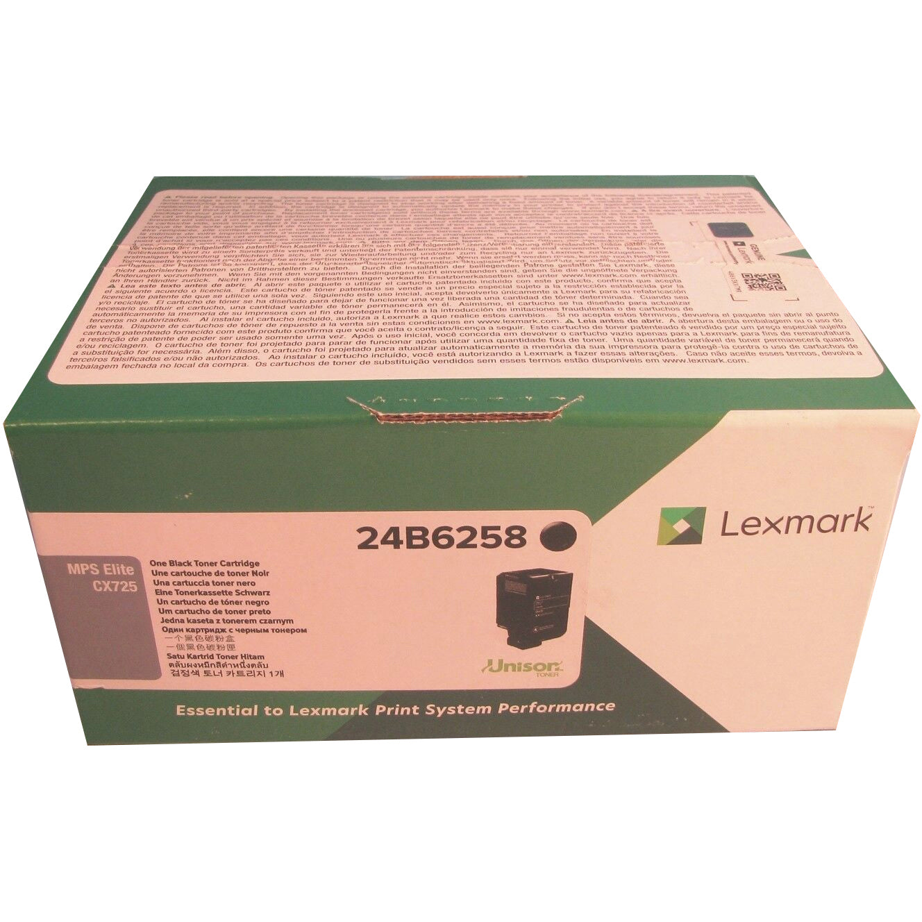 Lexmark 24B6258 toner cartridge 1 pc(s) Original Black