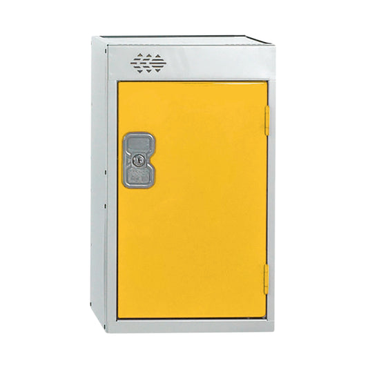 One Compartment Quarto Locker 300x450x511mm Yellow Door MC00084