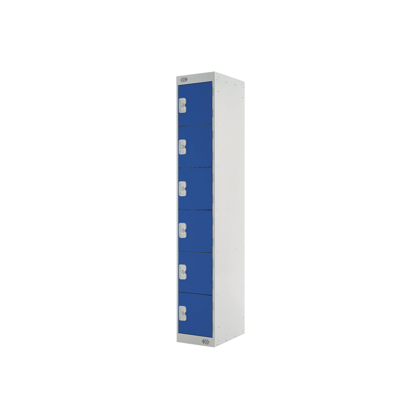 Six Compartment Express Standard Locker 300x450x1800mm Blue Door MC00163