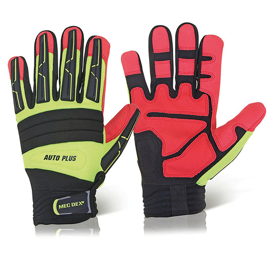 Mec DexAuto Plus Mechanics Gloves 1 Pair Saturn Yellow/Black M
