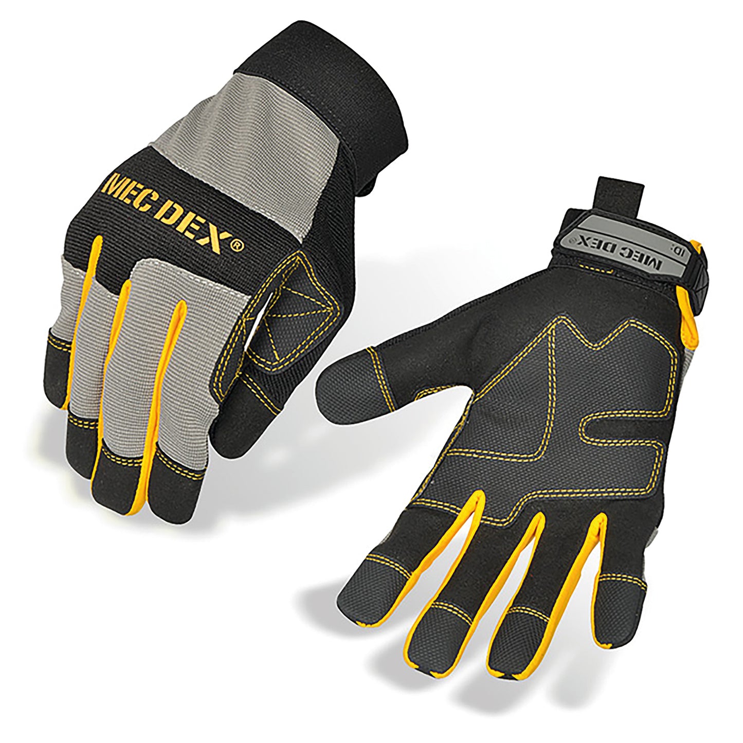 Mec DexWork Passion Impact Mechanics Gloves 1 Pair Black/Grey S