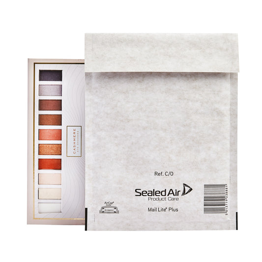 Mail Lite + Bubble Lined Postal Bag Size C/0 150x210mm Oyster White (Pack of 100) MLPC/0