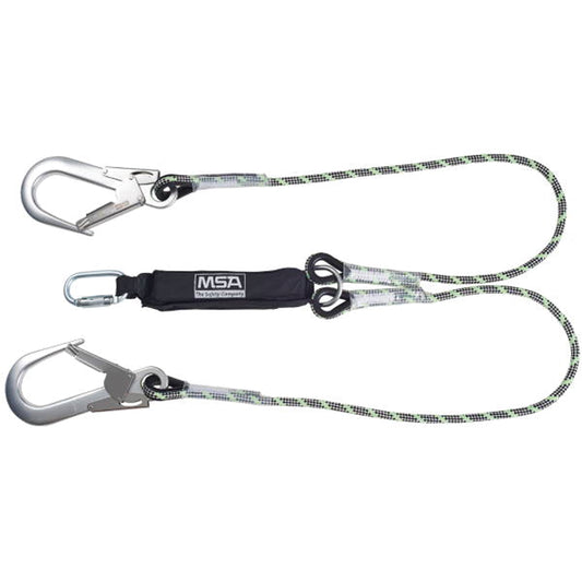 MSA 1.8m Kernmantel Twin Leg Energy Absorbing Lanyard