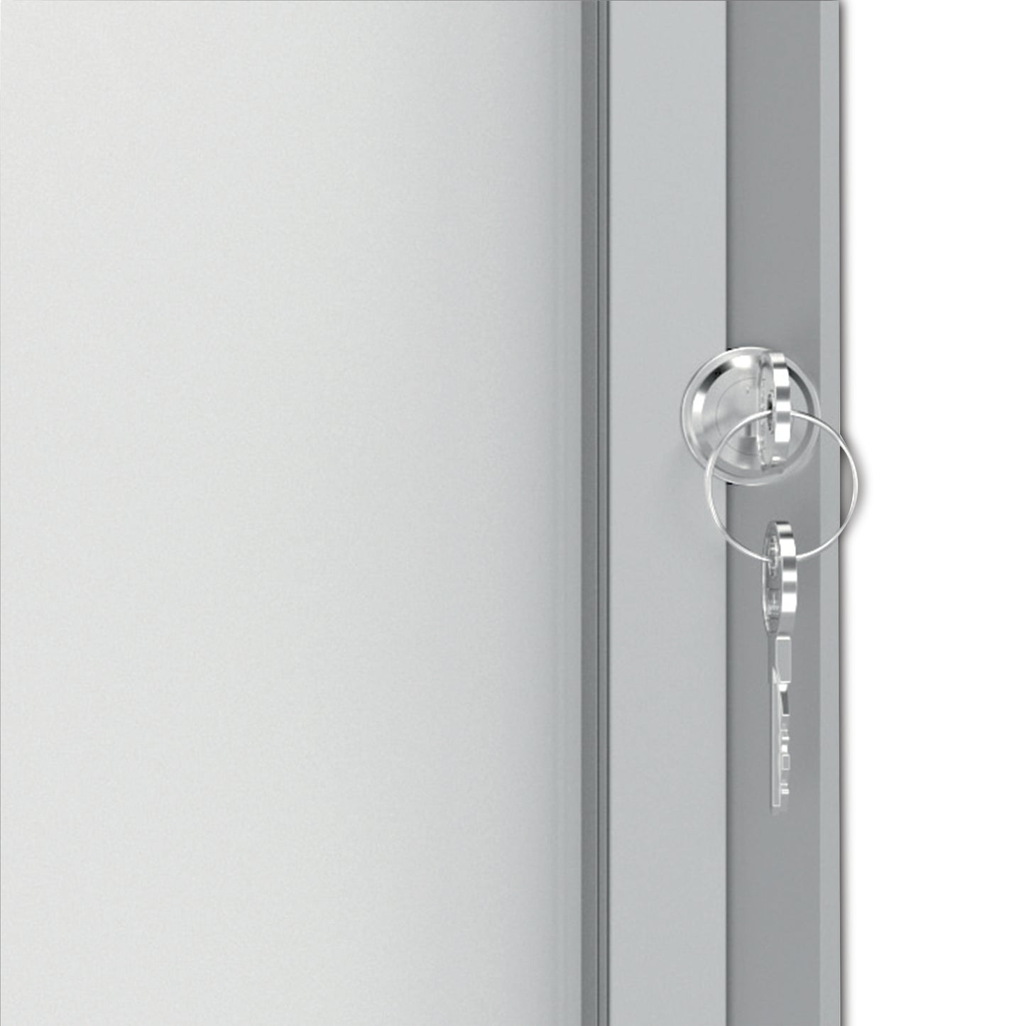 Nobo Premium Plus Magnetic Lockable Notice Board Hinged Door 8xA4