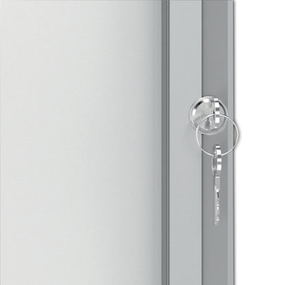 Nobo Premium Plus Magnetic Lockable Notice Board Hinged Door 8xA4
