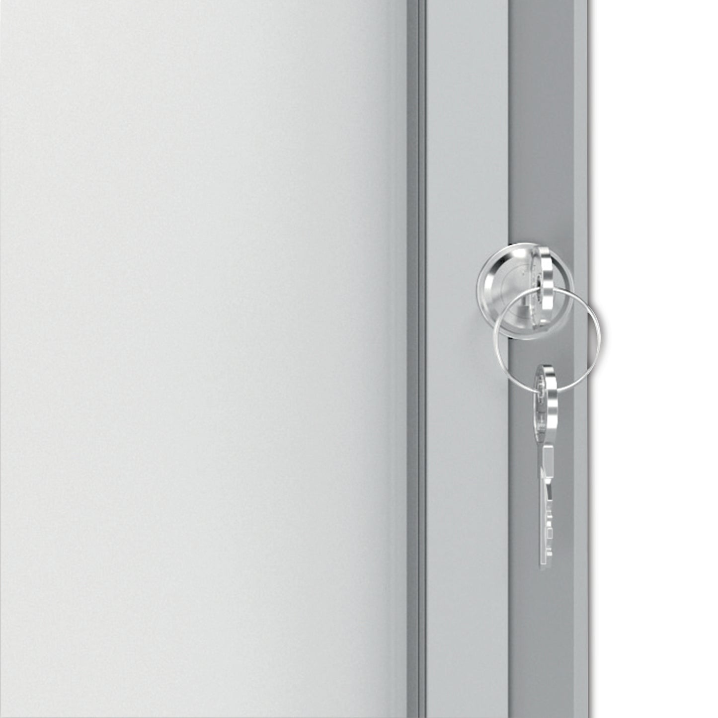 Nobo Premium Plus Magnetic Lockable Notice Board Hinged Door 4xA4