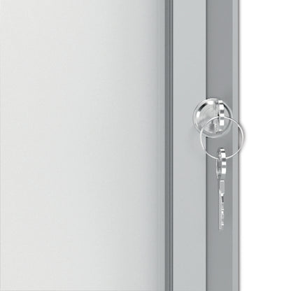 Nobo Premium Plus Magnetic Lockable Notice Board Hinged Door 4xA4