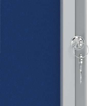 Nobo Premium Plus Felt Lockable Notice Board 9xA4 1902556