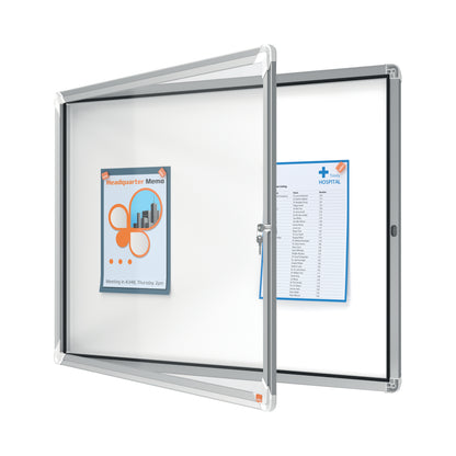Nobo Premium Plus Outdoor Magnetic Lockable Notice Board 8xA4