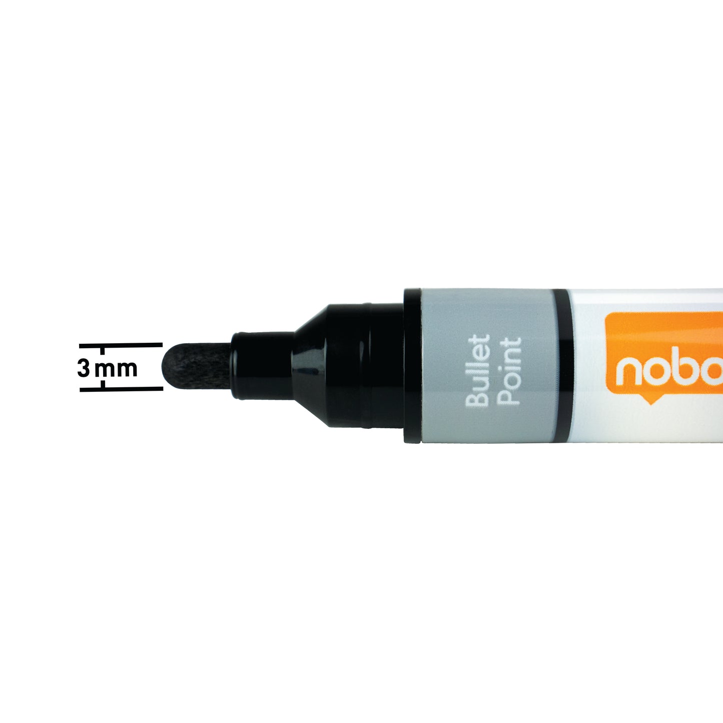 Nobo Liquid Ink Whiteboard Pens Bullet Tip 6 Pack