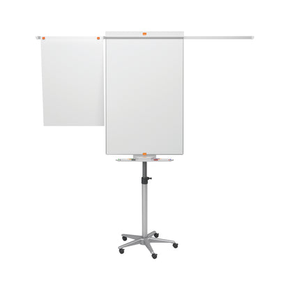 Nobo Impression Pro Mobile Steel Magnetic Whiteboard Easel with Extended Display Arms
