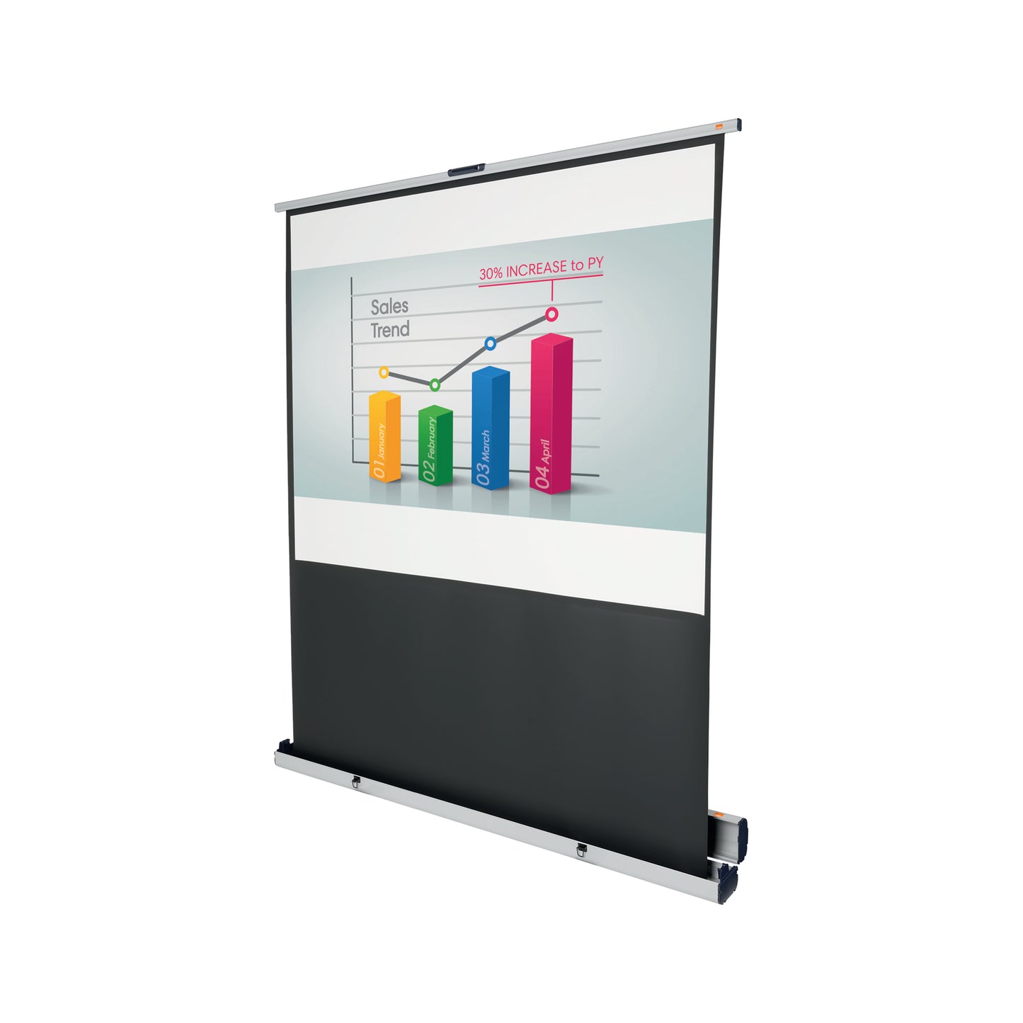 Nobo Floor Standing Portable Projector Screen 1590x1200mm