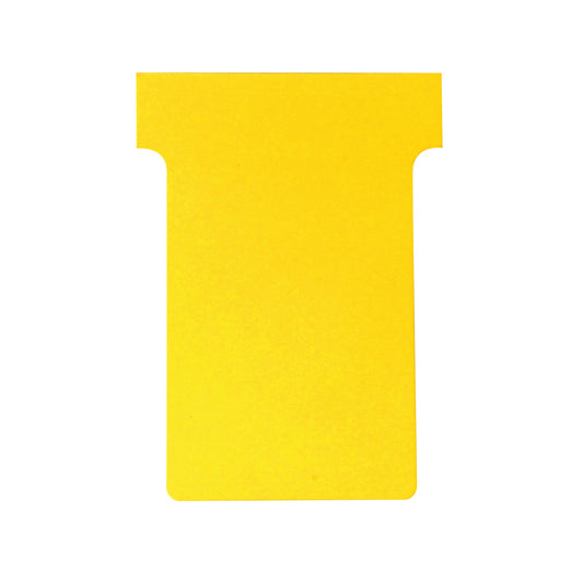 Nobo T-Card Size 4 112 x 180mm Yellow (Pack of 100) 2004004