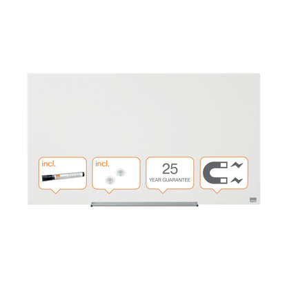 Nobo Impression Pro Glass Magnetic Whiteboard 45" 100x56cm