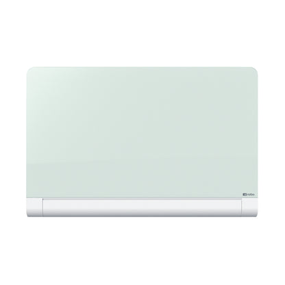 Nobo Impression Pro Glass Magnetic Whiteboard concealed pen tray 85" 190x100cm