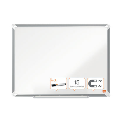 Nobo Premium Plus Steel Magnetic Whiteboard 1200x900mm