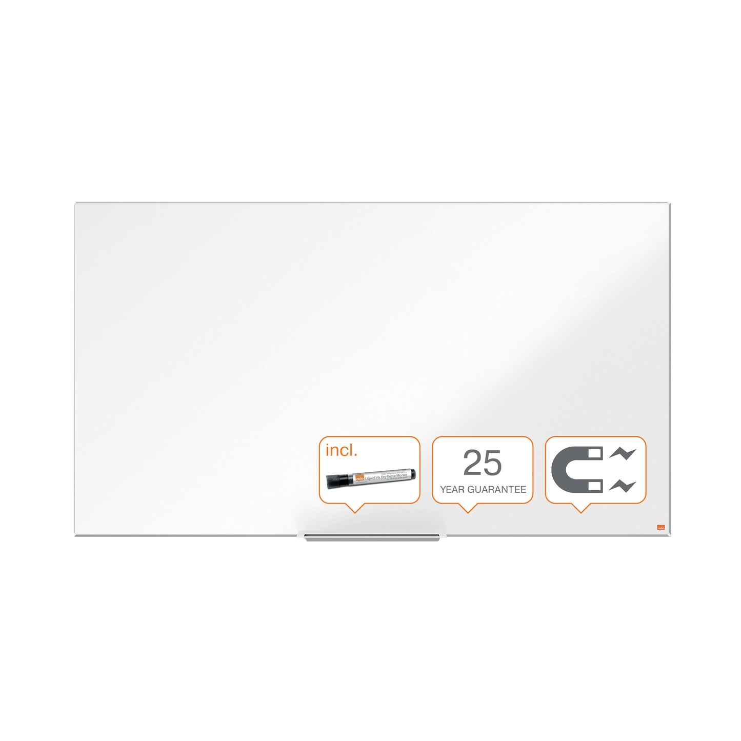 Nobo Impression Pro Widescreen Enamel Magnetic Whiteboard 70" 155x87cm