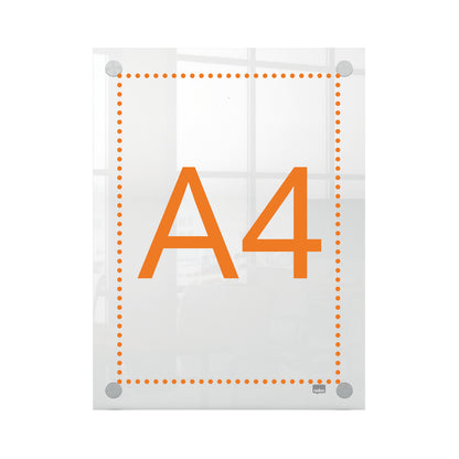 Nobo Premium Plus A4 Clear Acrylic Wall Mounted Poster Frame