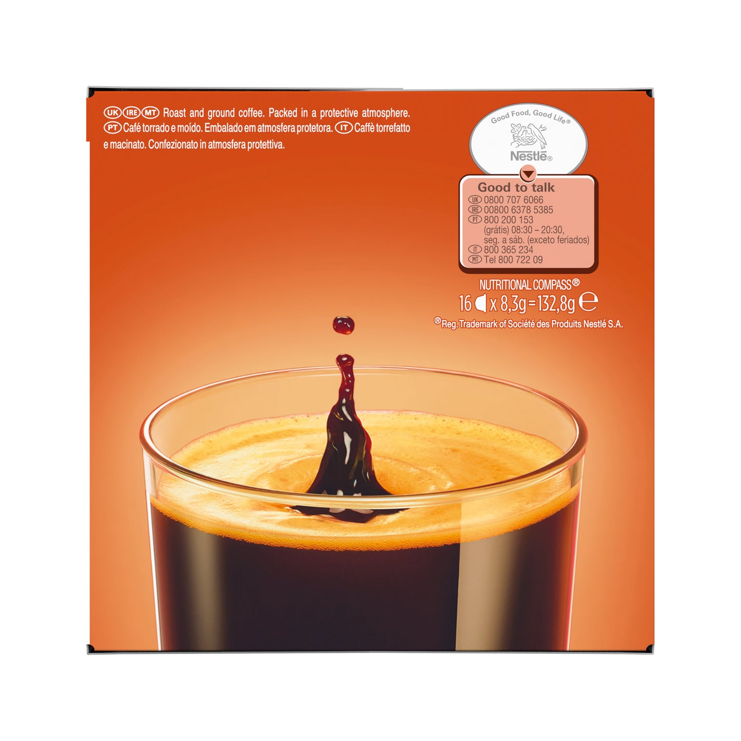 Nescafe Dolce Gusto Americano Intenso Coffee 132.8g (Pack of 48) 12528702