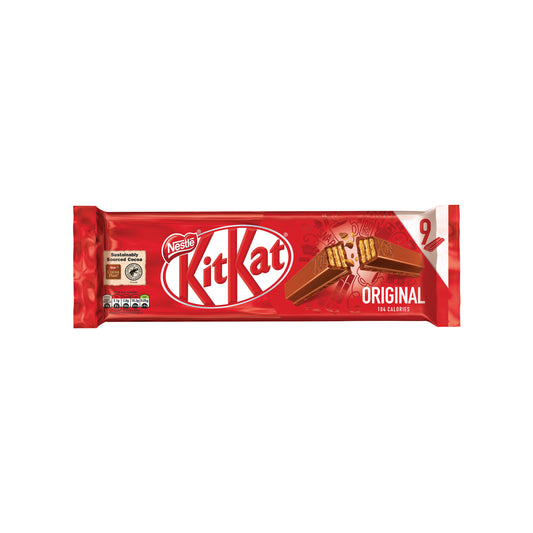 Nestle KitKat Milk Chocolate 2 Finger (Pack of 9) 12339411