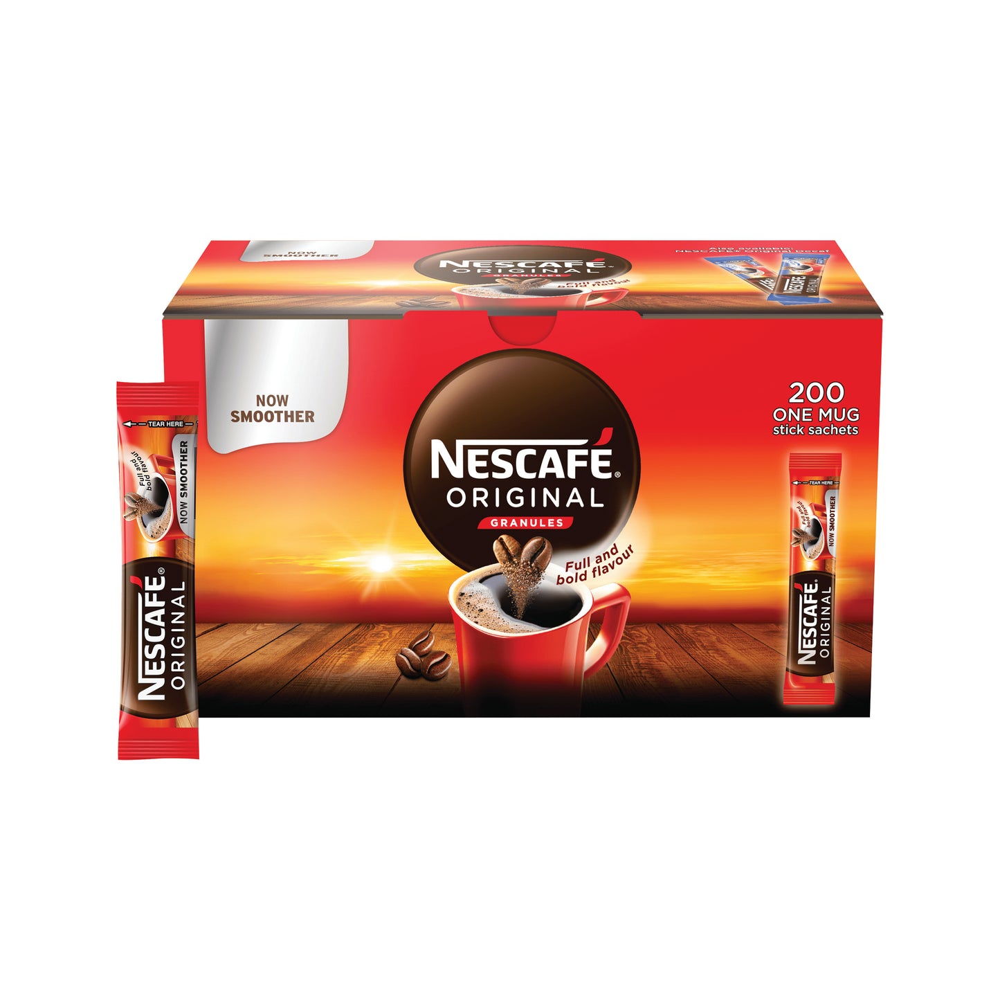 Nescafe Original Coffee One Cup Stick Sachet (Pack of 200) 12348358