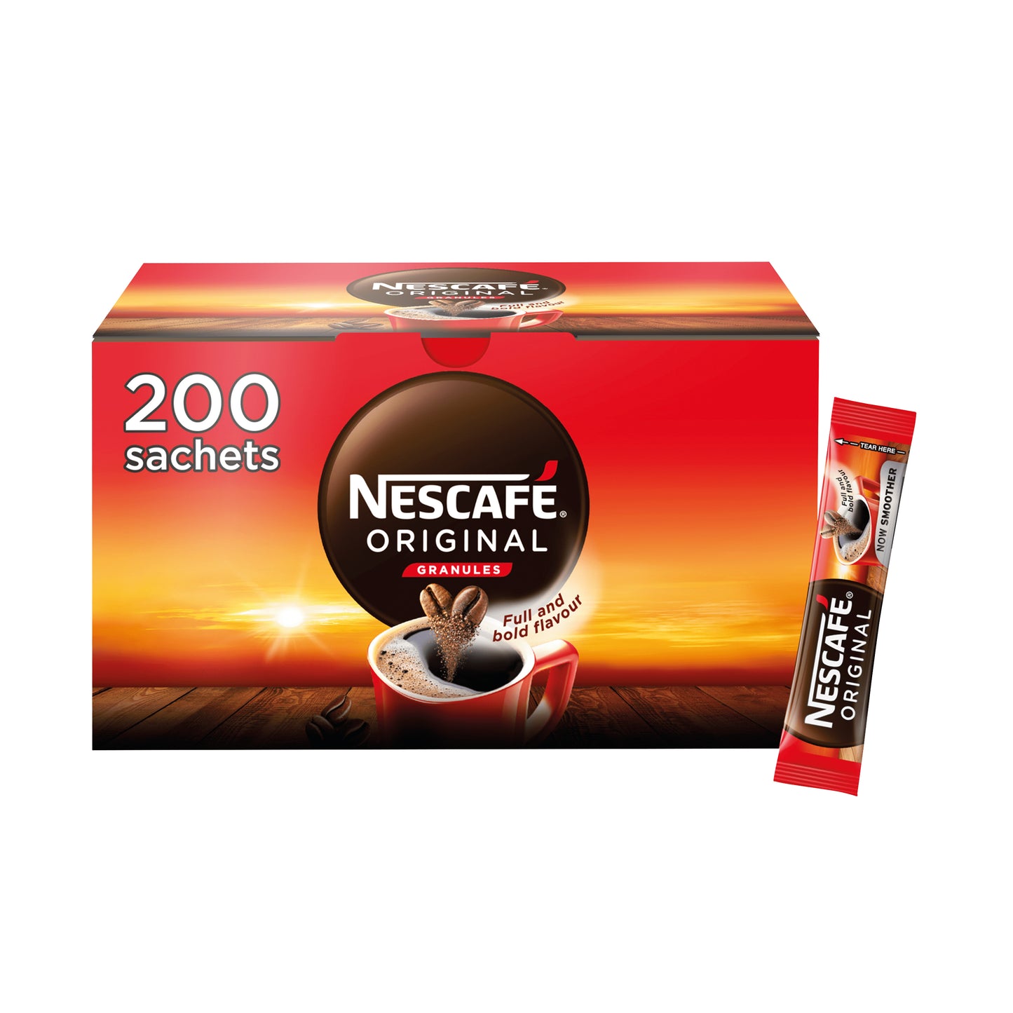 Nescafe Original Coffee One Cup Stick Sachet (Pack of 200) 12348358