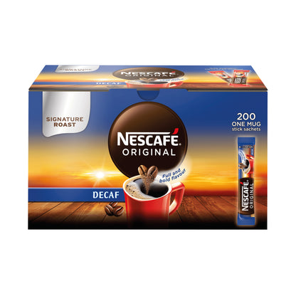 Nescafe Decaffeinated One Cup Sticks Coffee Sachets (Pack of 200) 12315595