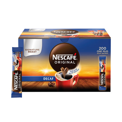 Nescafe Decaffeinated One Cup Sticks Coffee Sachets (Pack of 200) 12315595